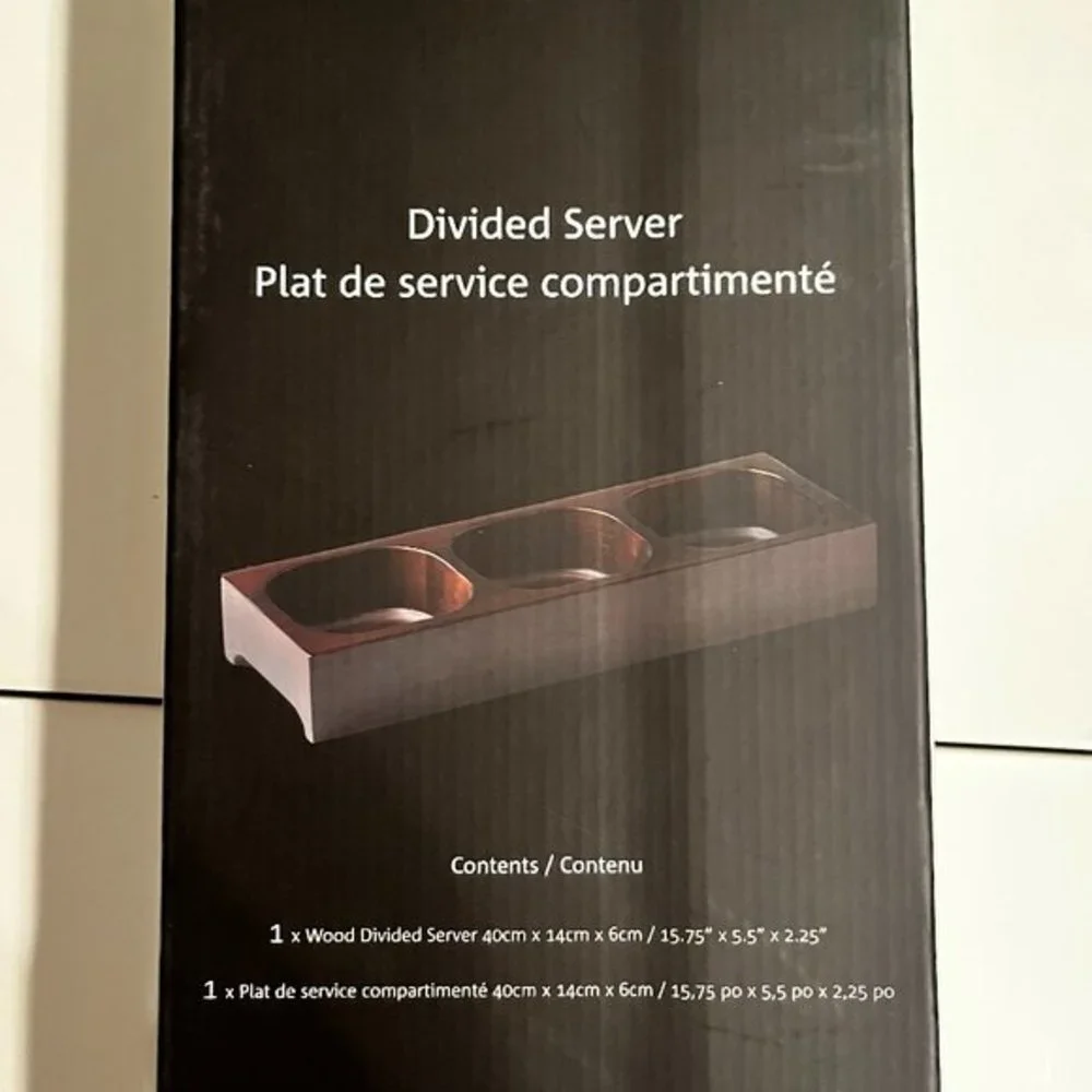 Wood Divided Server / Gordon Ramsay / Maze by Royal Doulton   (new in‎ box)